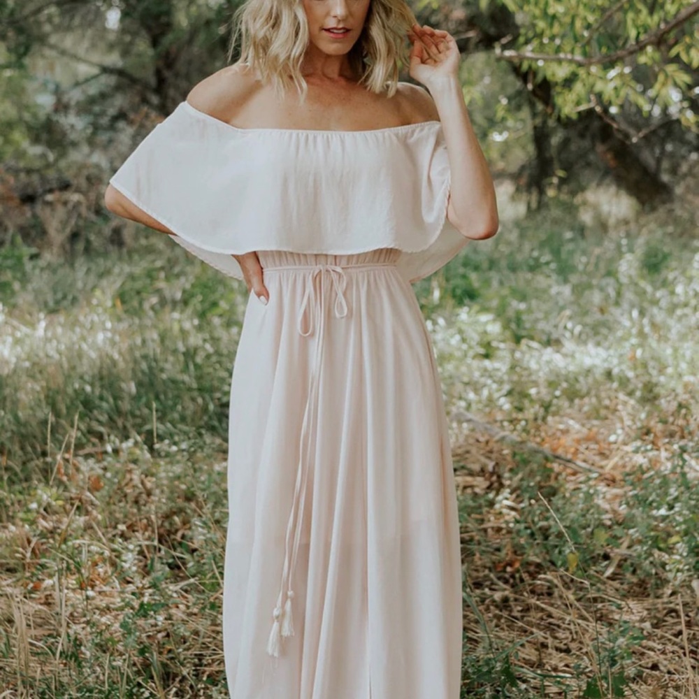 NWT Baltic Born Victoria Off-Shoulder Maxi Dress